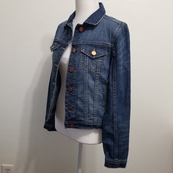 BLANK NYC Blue Denim Jacket In Diet Pill XS - Picture 2 of 16